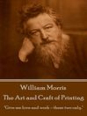 cover image of The Art and Craft of Printing